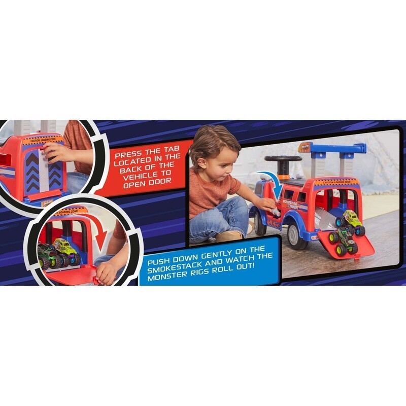 Ride On Toy Monster Rig Carrier Kids 1-3 Years Interactive Fun Unisex 44lbs New