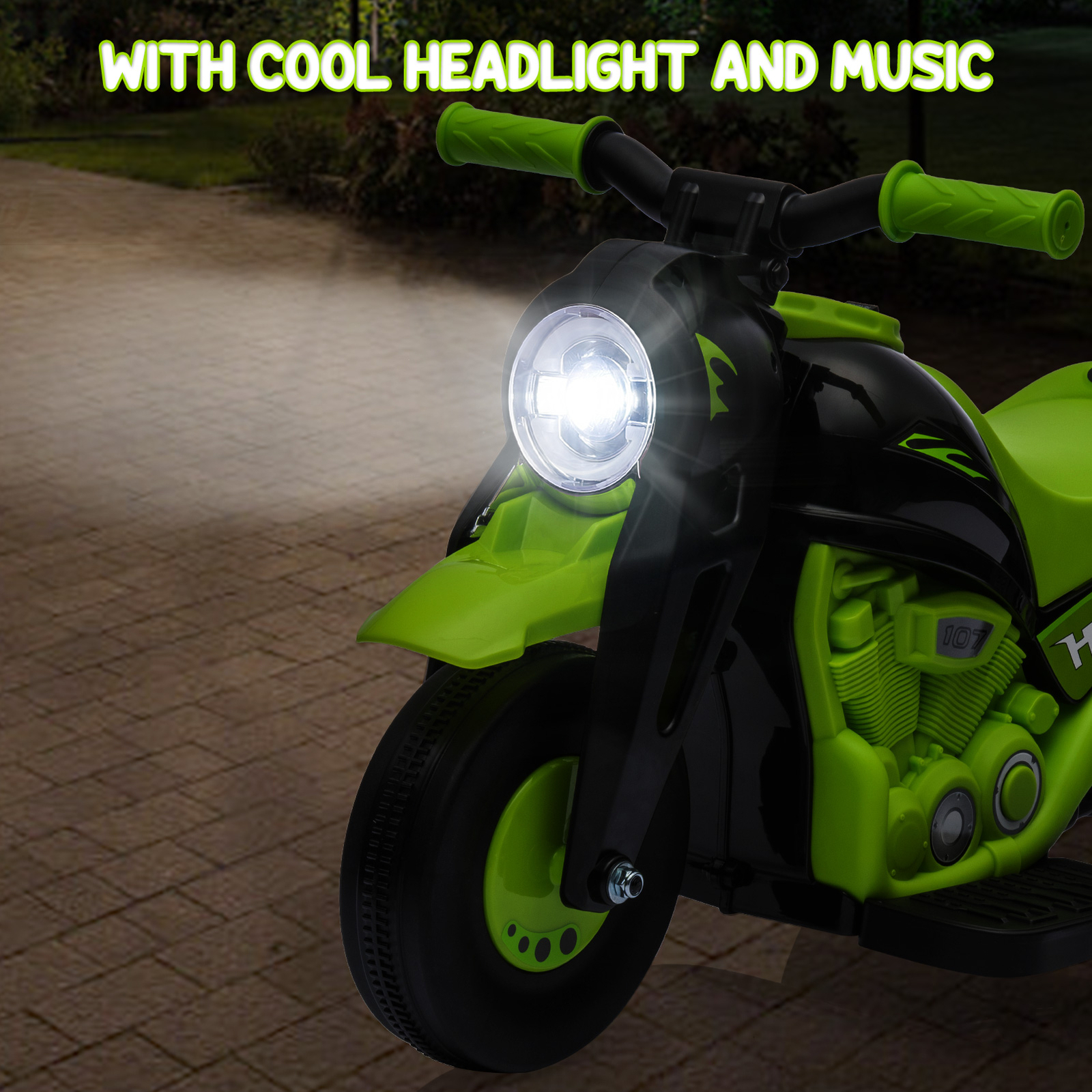 Kids Electric Motorcycle 6V Battery Powered Ride On Motorbike Toy for Boys Girls