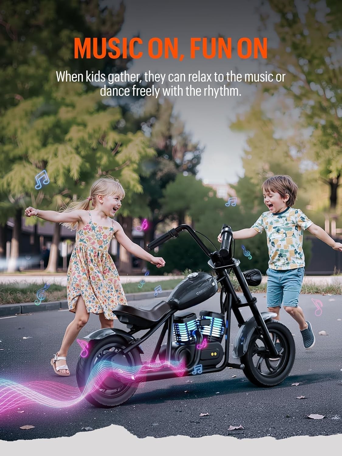 HYPER GOGO Cruiser 12 Plus Electric Motorbike Motorcycle for Kids 6 Years & up