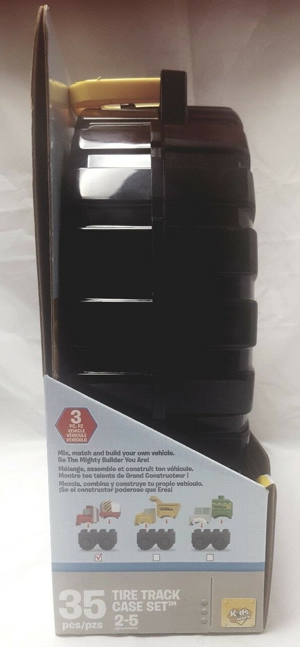 Tonka Mighty Builders Tire Track Case Set 35 Pcs.