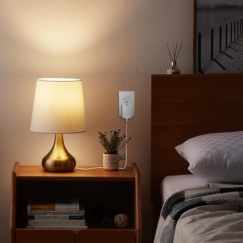 Adjustable AC Power Supply Adapter for AA Batteries, 3V to 6V, LED White