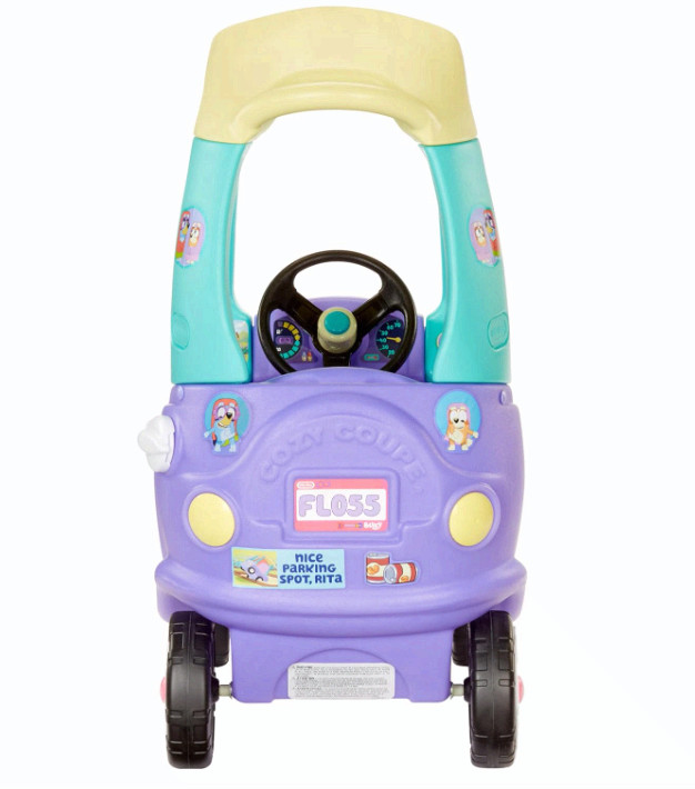 Bluey Grannies Car Coupe Ride-On with Accessories, Ages 1.5-5 Years
