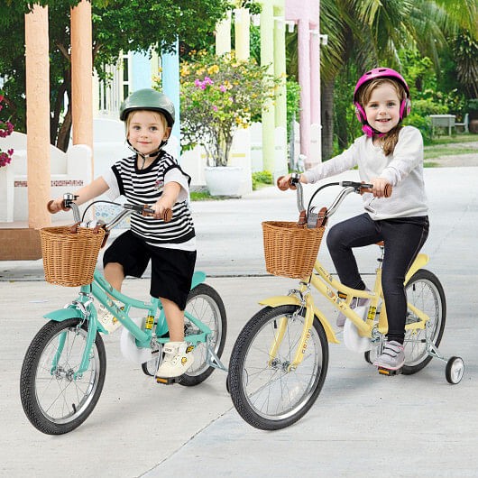 18 Inch Kids Bike Adjustable Bicycle with Reflectors and Bell for Children 4-8 Y