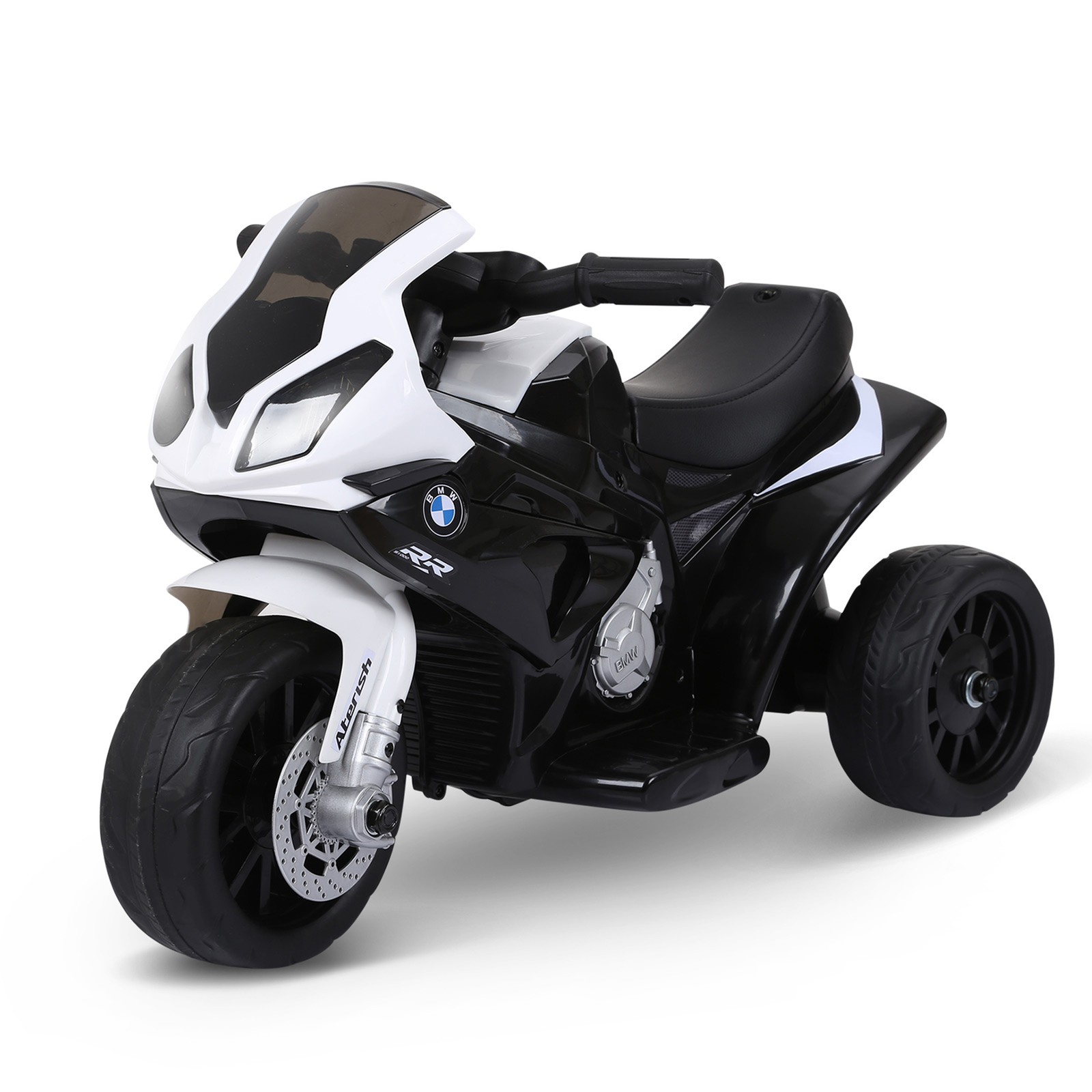 6V Kids Motorcycle Licensed BMW with Headlight, Music, Black