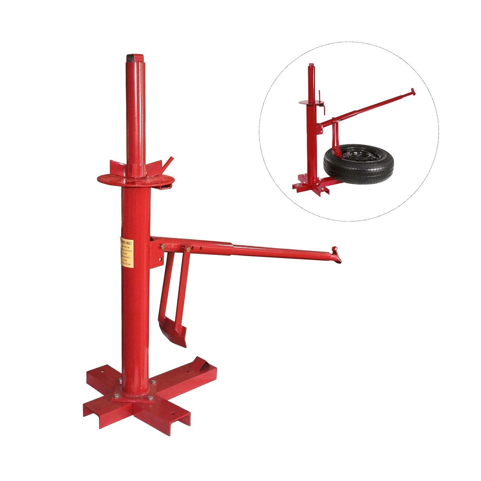 Portable Tire Changer – Manual Bead Breaker, Car/Truck/Motorcycle