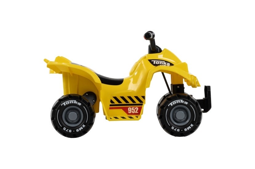 HUFFY TONKA TRUCK BATTERY RIDE-ON QUAD – 6V – AGE 1.5+ YEARS OLD – YELLOW