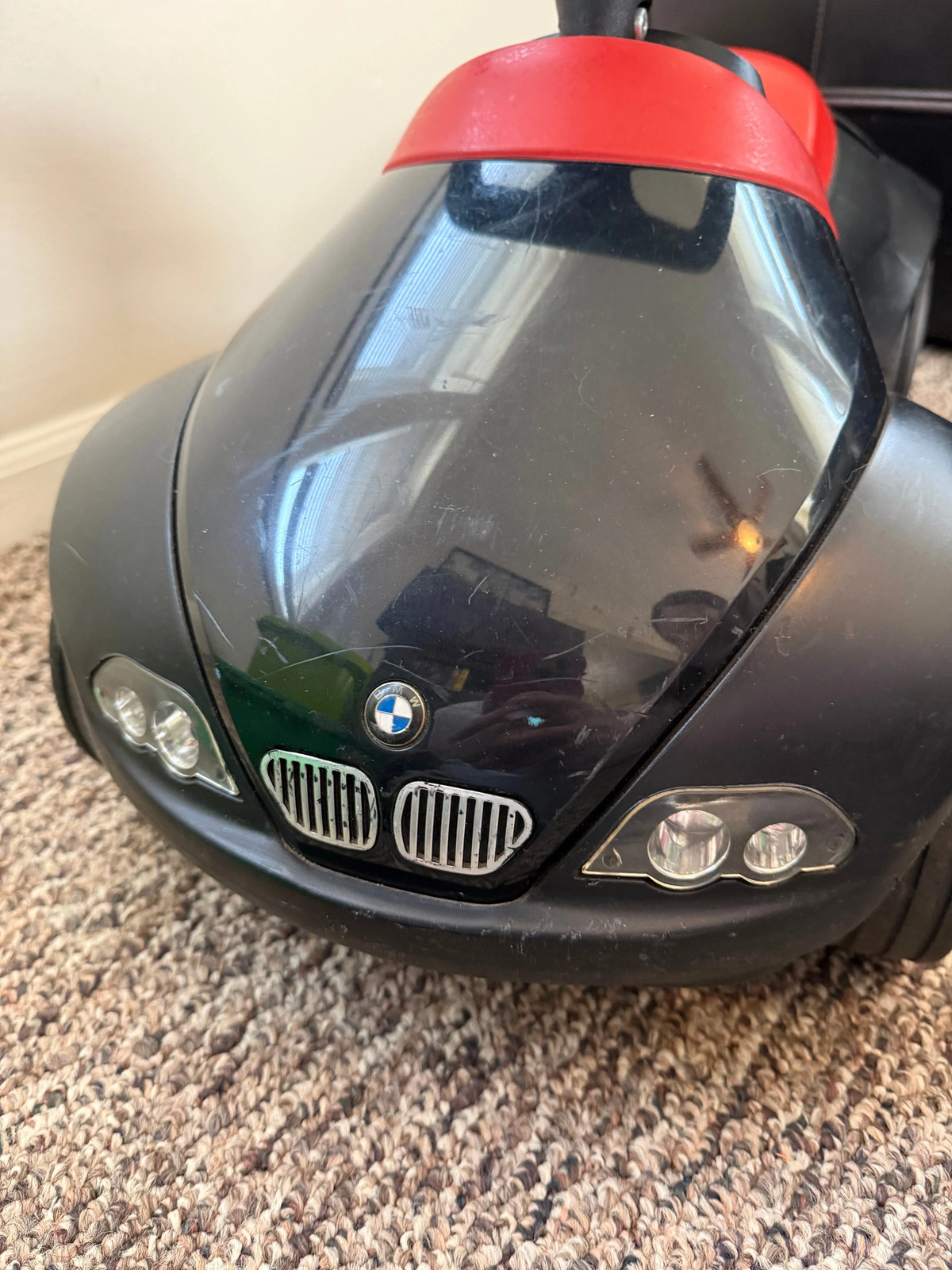 BMW Kids Ride On Push Car Toddler Baby Racer Licensed Black Red Toy