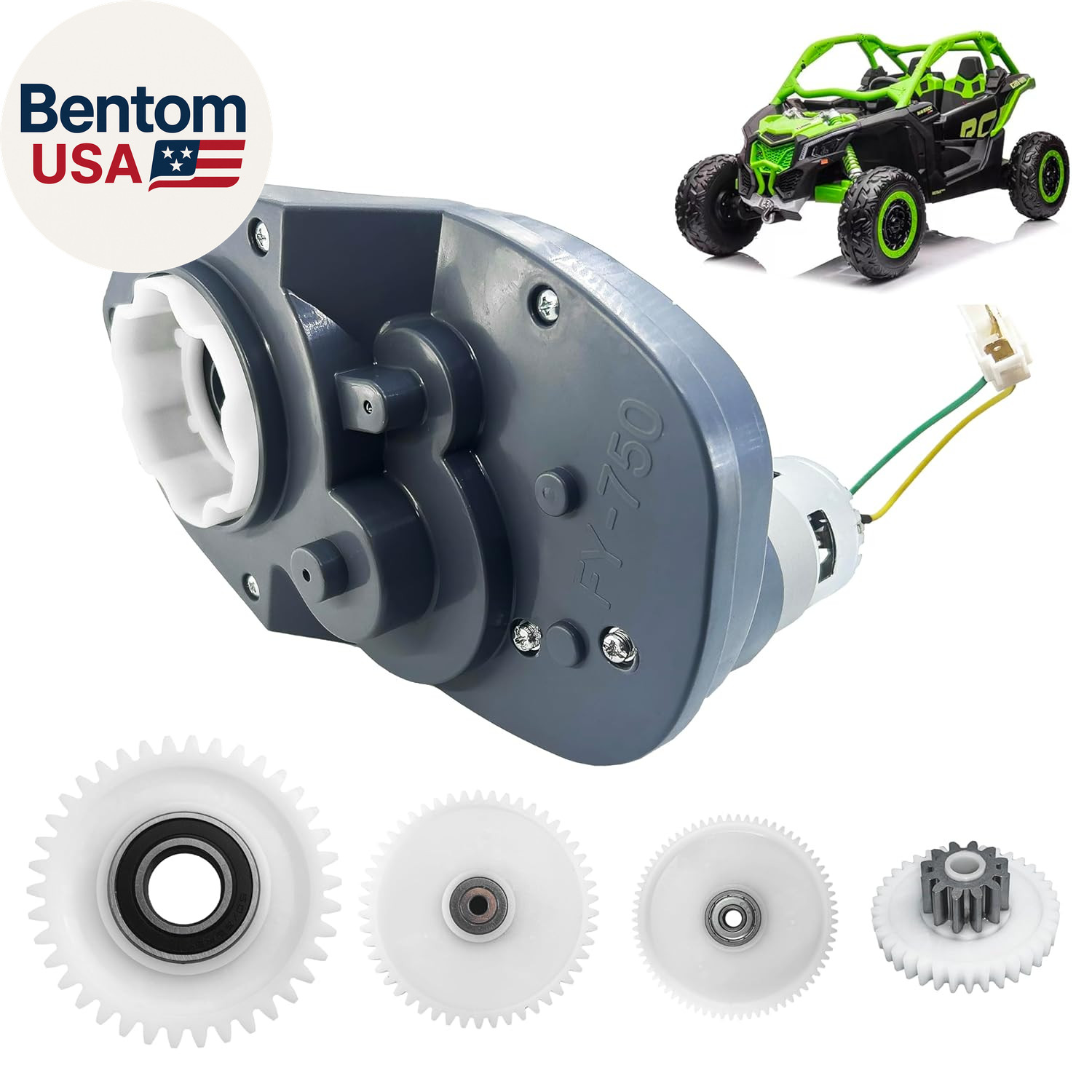 24 Volt RS775 25000RPM 280W High Speed Motor Gearbox for Power Wheels UTV Ride o