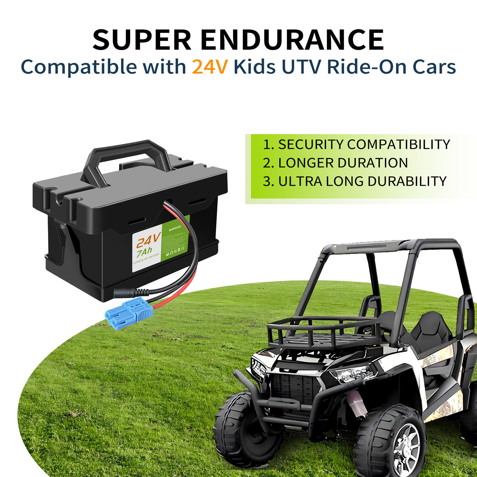 24Volt 7Ah Battery for Dynacraft Realtree Kids Ride-On cars