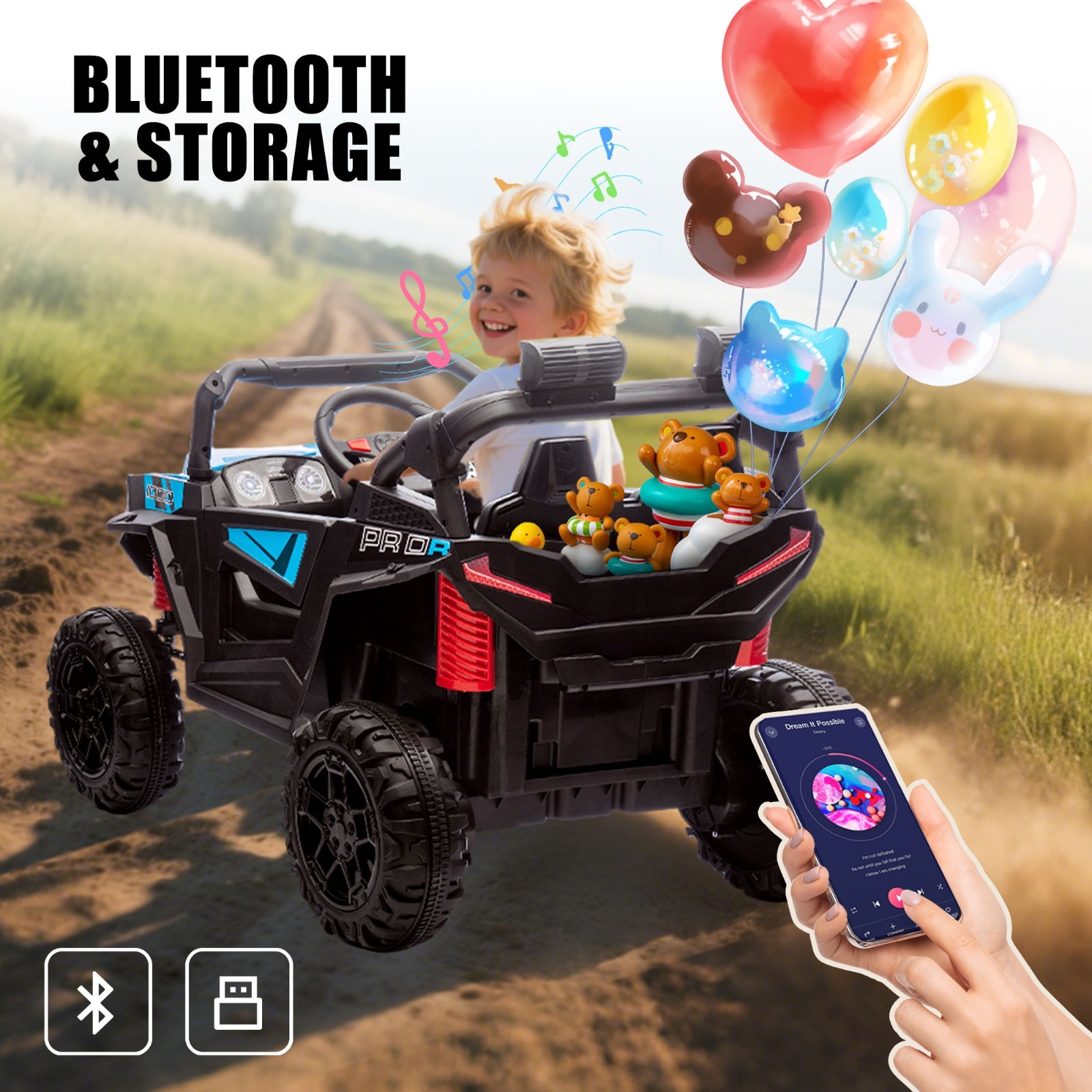 24V Kids Electric Car Ride On Toys w/Remote,Battery Power Wheels for Boys Girls