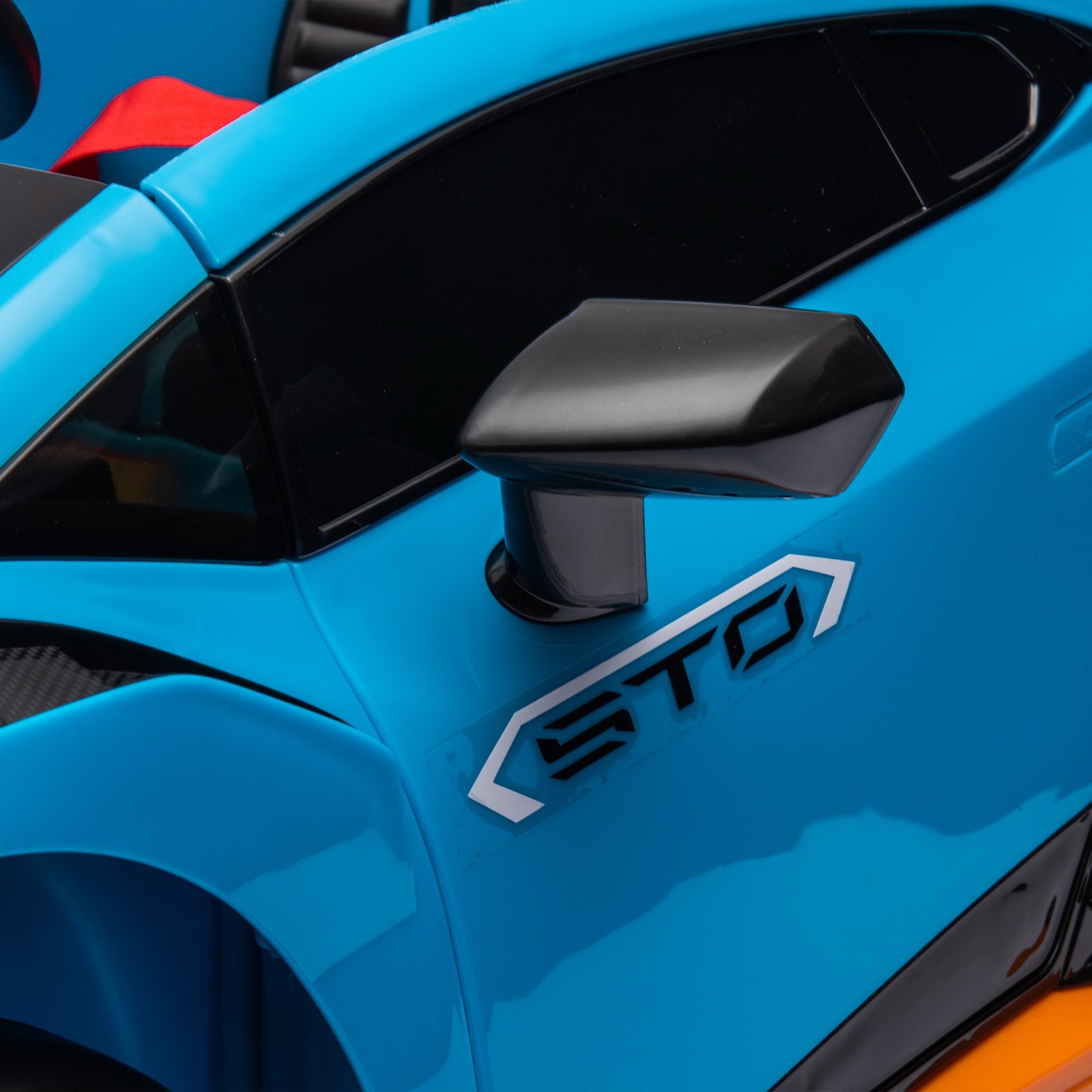 24V Licensed Lamborghini Huracan STO Ride On Super Car 360° Spin Drift LED Music