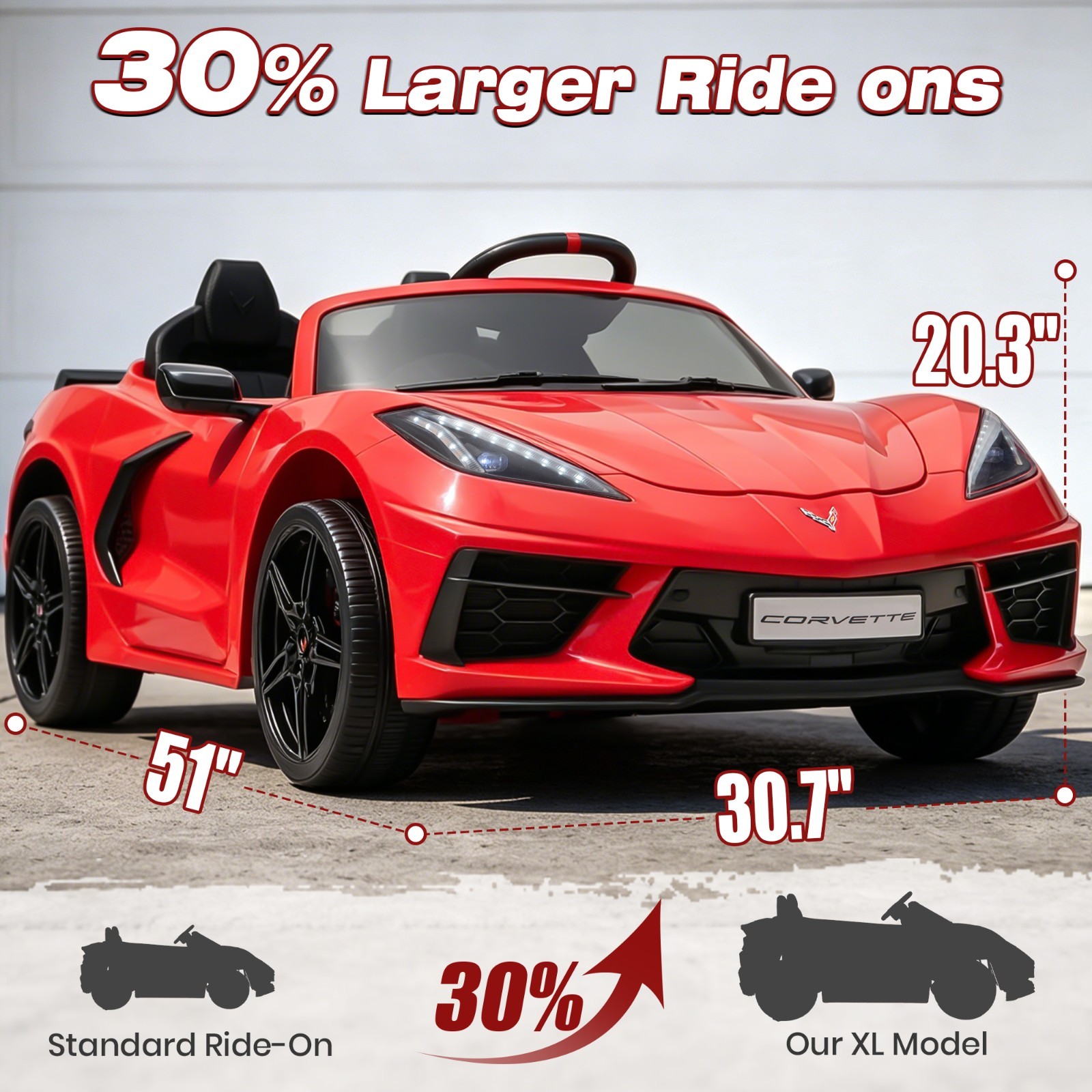24V 4WD Kids Ride On Car 4 Motors 7AH Battery, LED, MP3, Spring Suspension, Gift