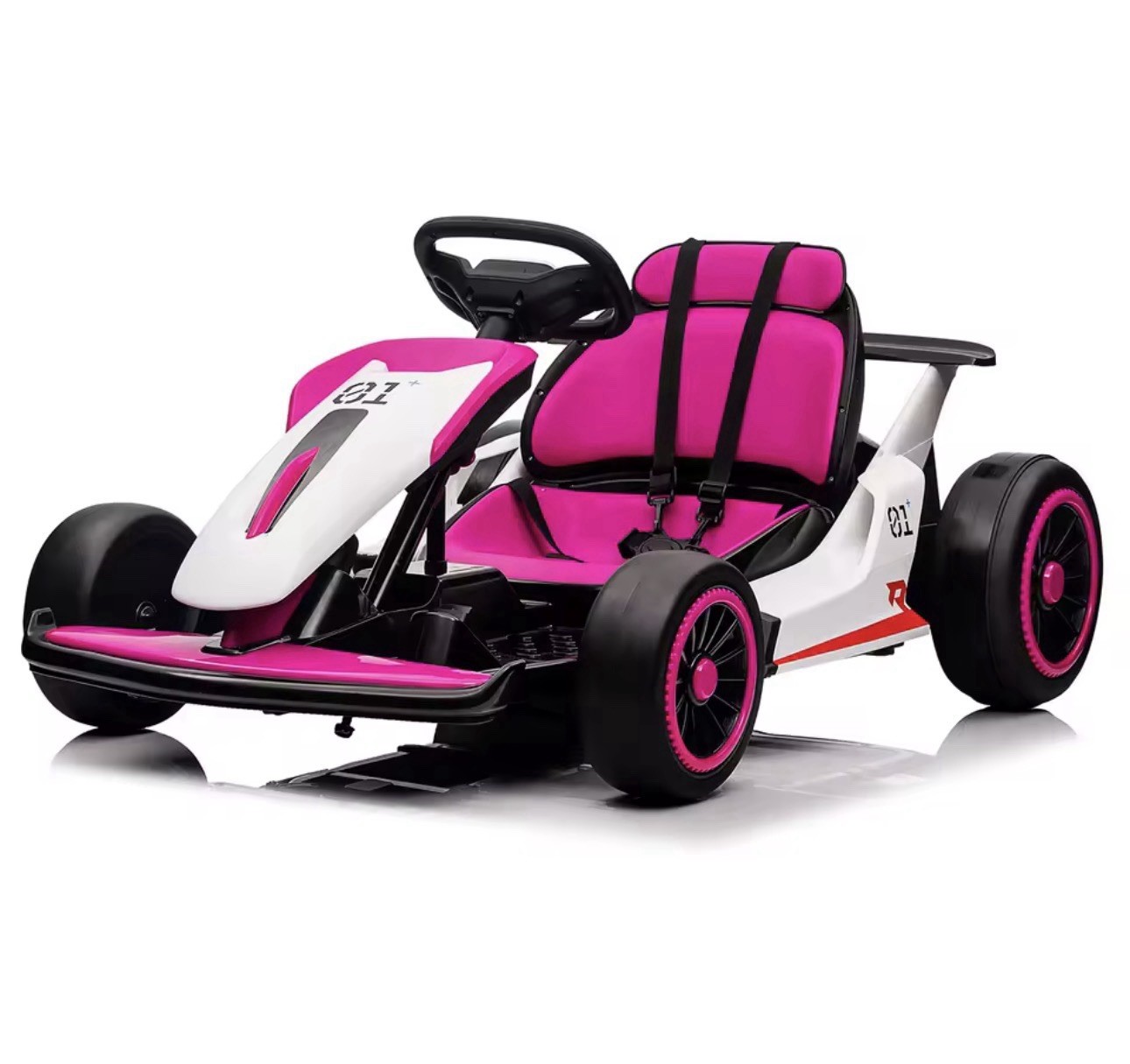 New Kids 24V Ride On Go Kart Child Electric Drift Music Lights Mode 2 Speed 6-12