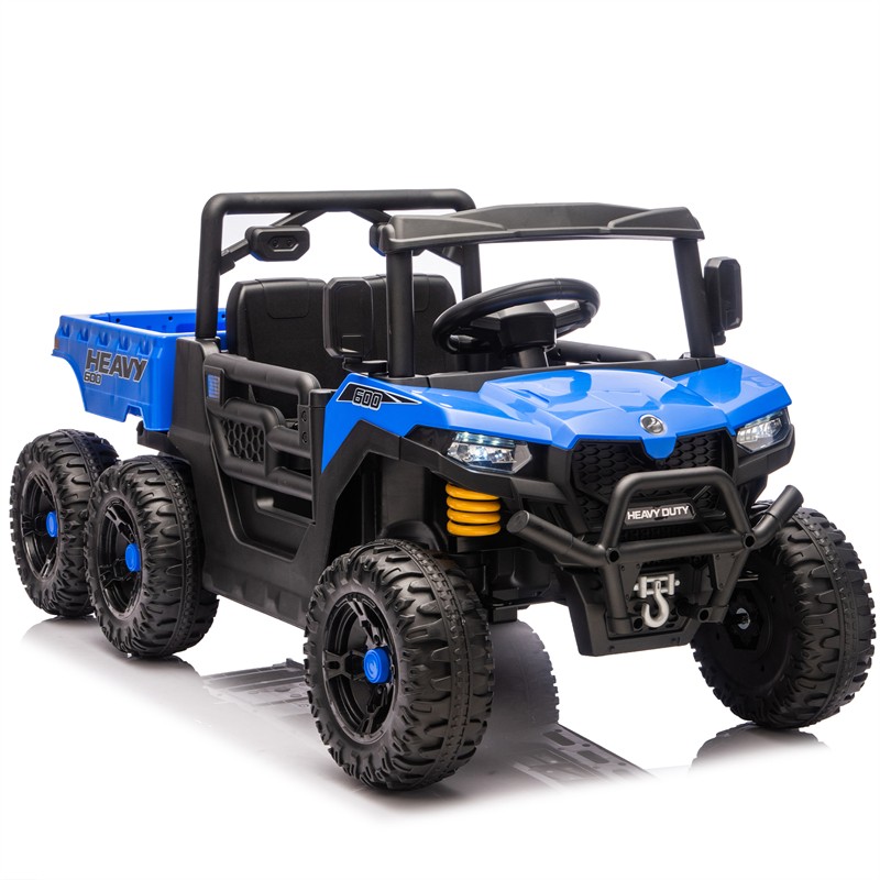 12/24V Kids Ride On Toy 6-wheel Electric Truck W/ Parents Control for Aged 3-5