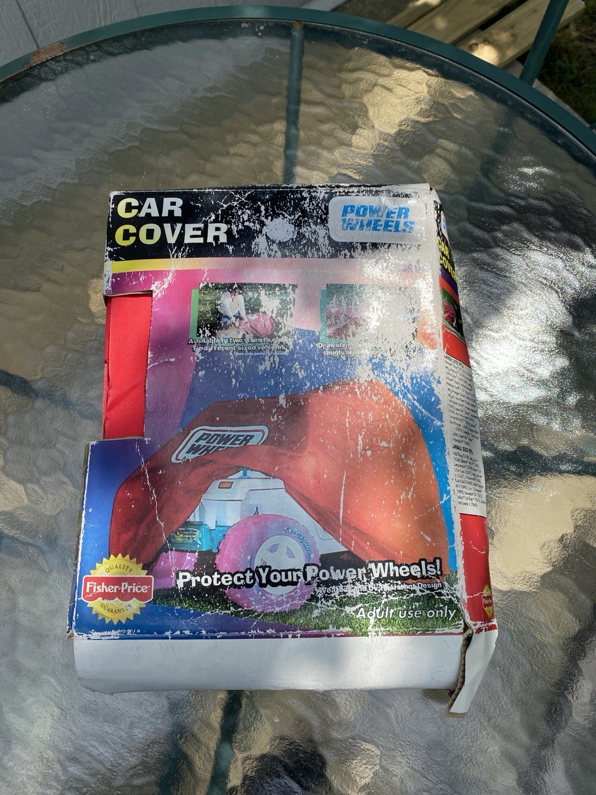 Vintage Power Wheels Car Cover Fisher Price Ride On Vehicles PW107 Large Red