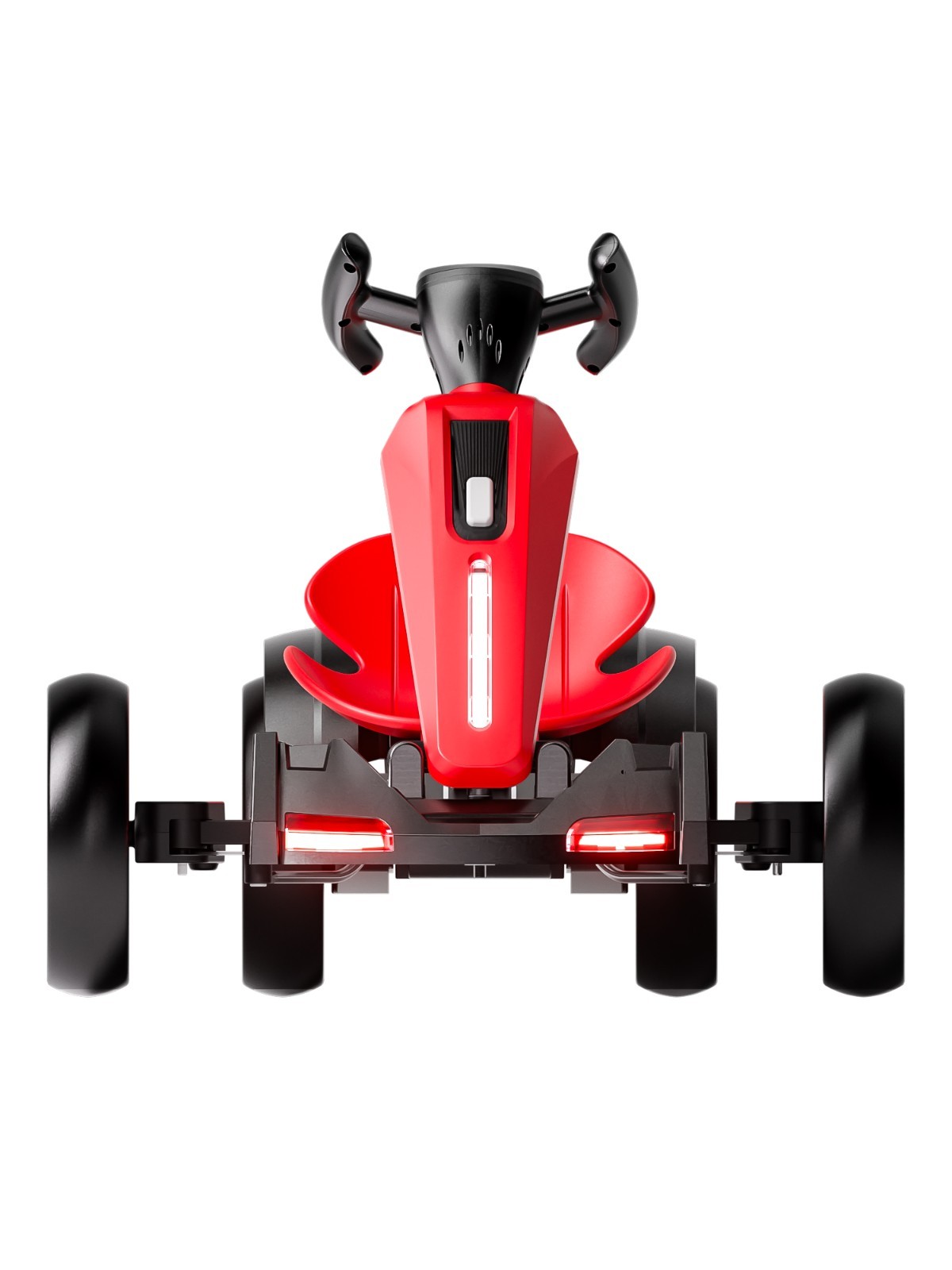 12V Electric Go Kart for Kids with Adjustable Seat Kids Pedal Go Kart, Red