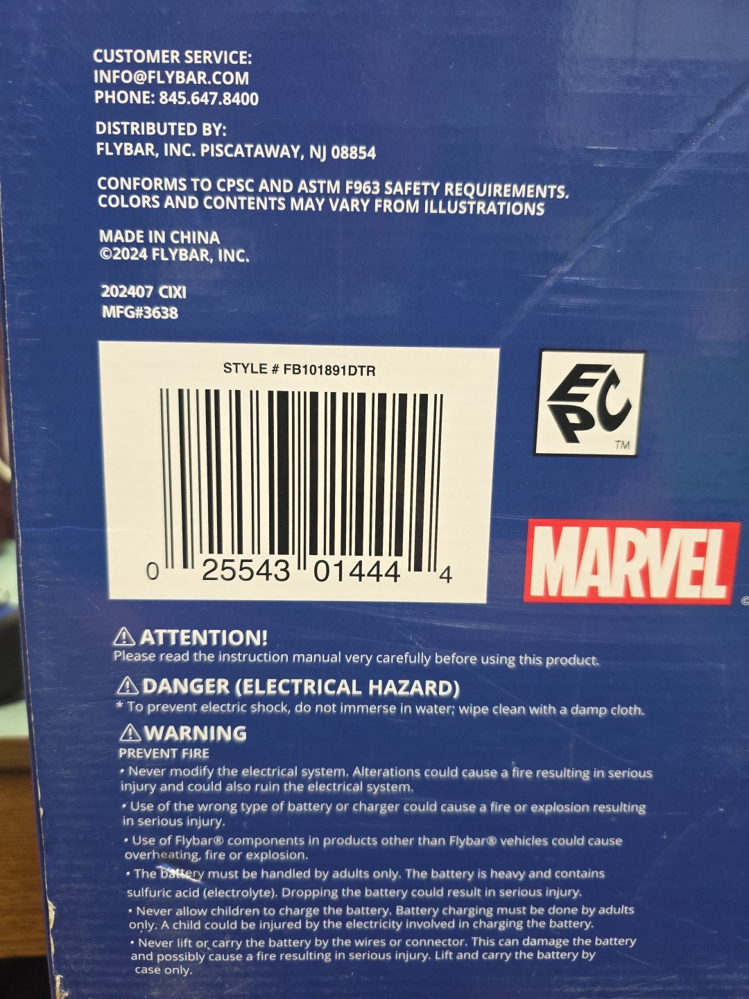 Spidey And His Amazing Friends Bumper Car Ride On 6 Volt NIB Marvel Disney Junio