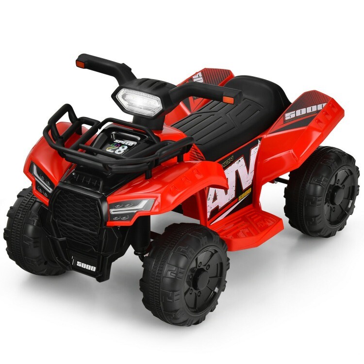 12V Kids Electric 4-Wheeler ATV Quad Ride On Car Vehicle W/ MP3 & LED Lights Red