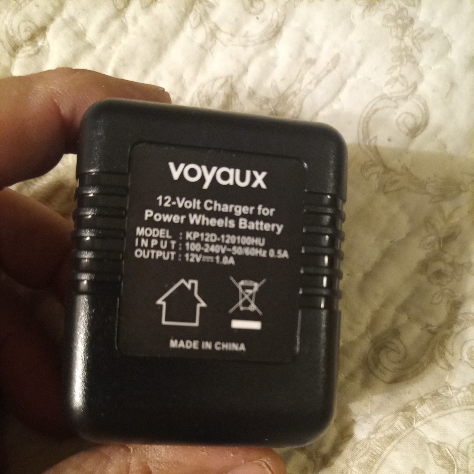 Power Wheels Charger By Voyaux For Orange Top, Grey And SafeAMP 12V Batteries