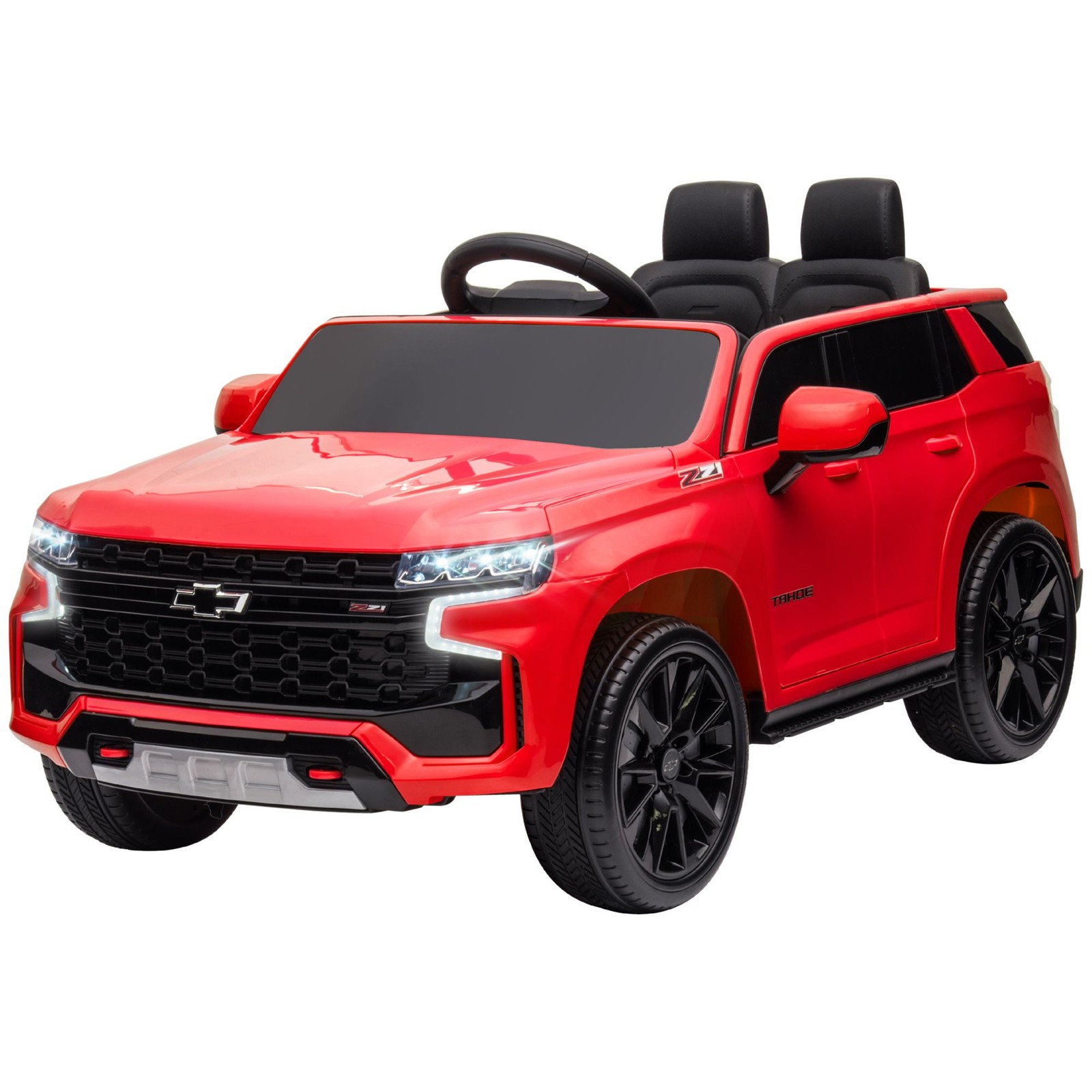 Single Seat Kids Car 12V, Remote Direction Control, 49.2ft Range Red