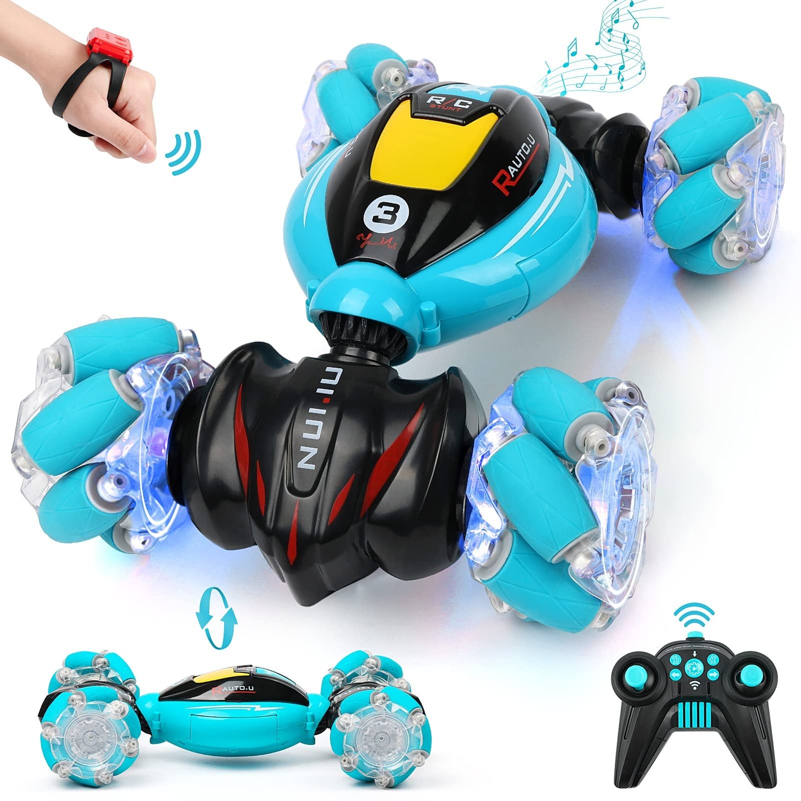 DDAI RC Cars Gesture Sensing Stunt Car – Best Gifts for Boys 6-12 Year Old 36…