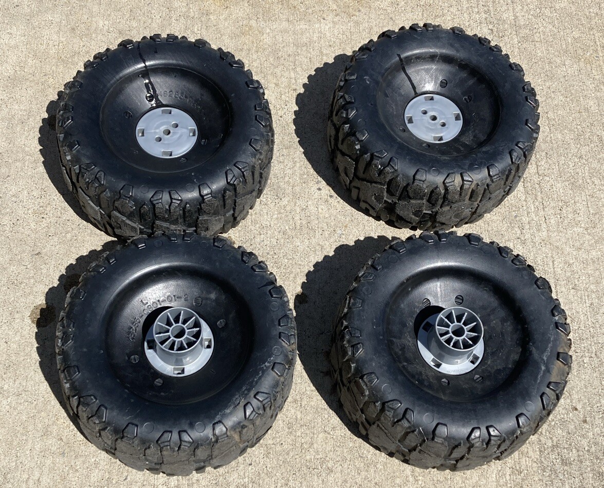 Power Wheels Fisher Price Ford F150 Tires Set Of 4 Pre-owned Some Wear