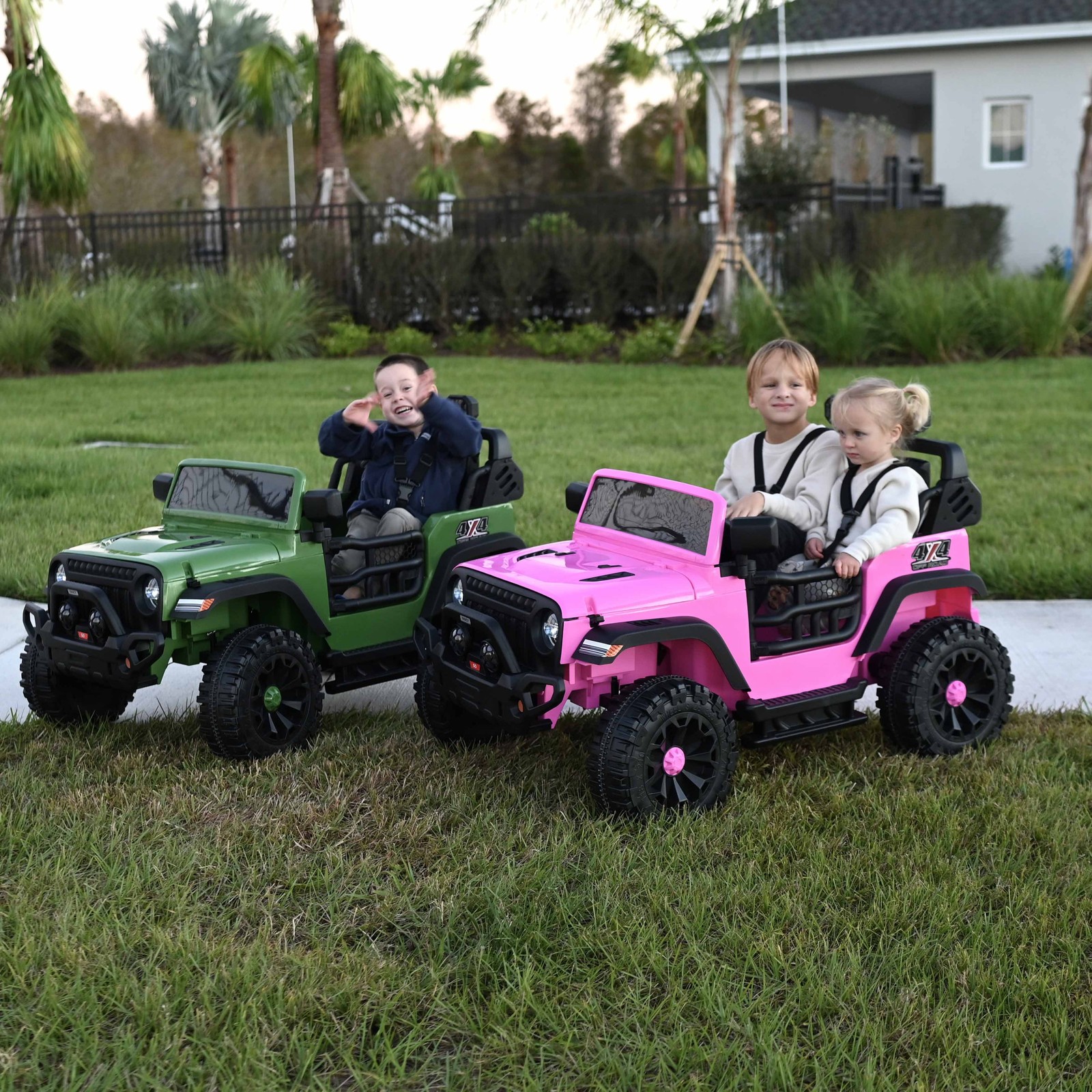 Hikiddo Camión De Juguetes Para Niños De 12 Voltios, Auto Eléctrico De 2 Asiento