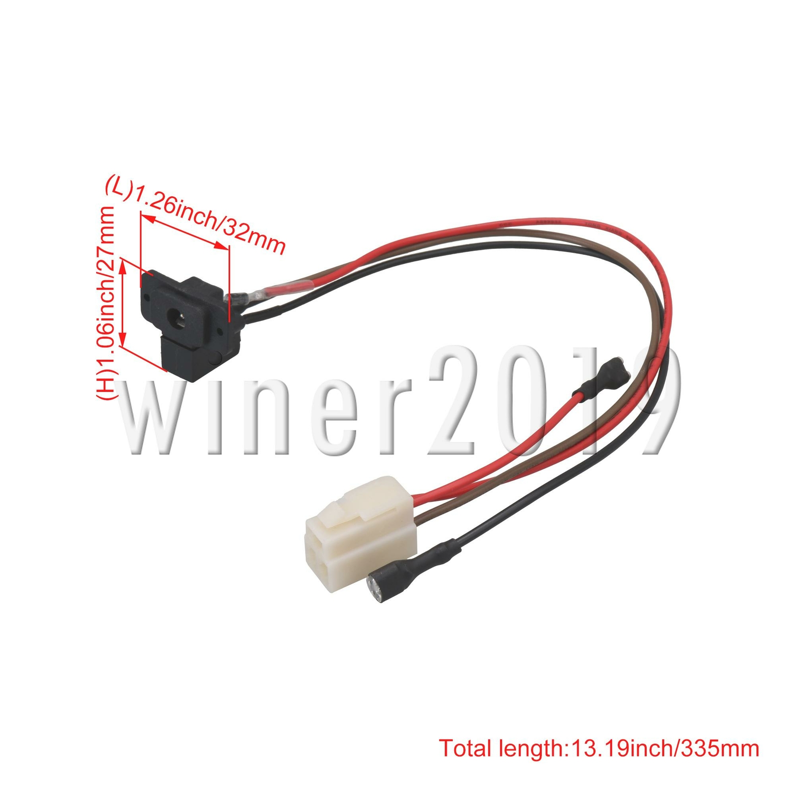 Multicolour Electric Car Accs Storage Charging Interface Cable 3 Pin Port