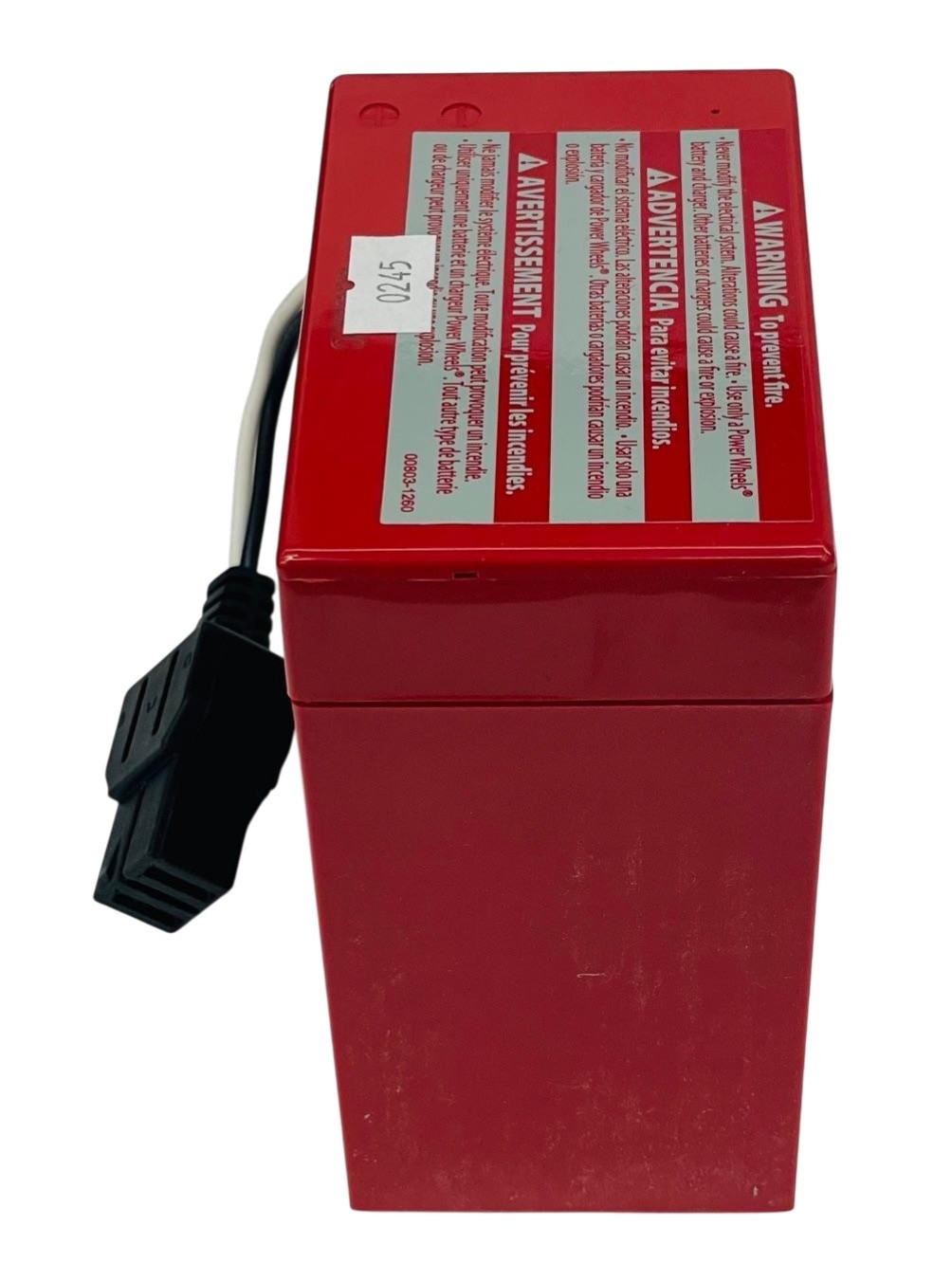 Power Wheels Super 6 Volt Red Battery, 00801-0712