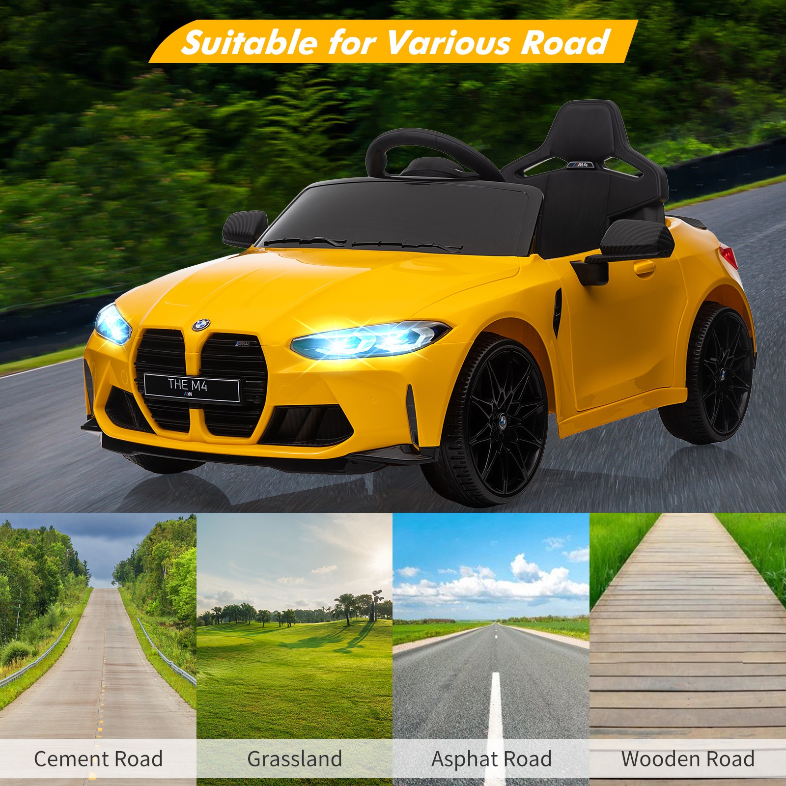 Toddler Electric Vehicle,Kids Ride On Car with Remote Control,for 37-83 Months