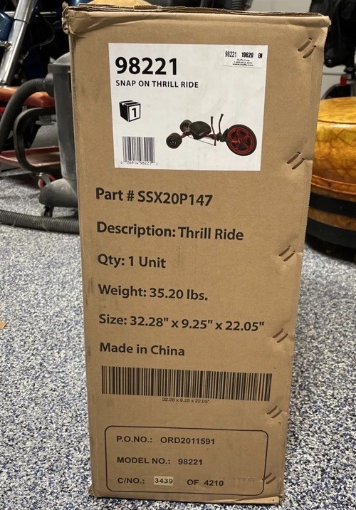 Snap-on Tools Collectible Thrill Ride Bike