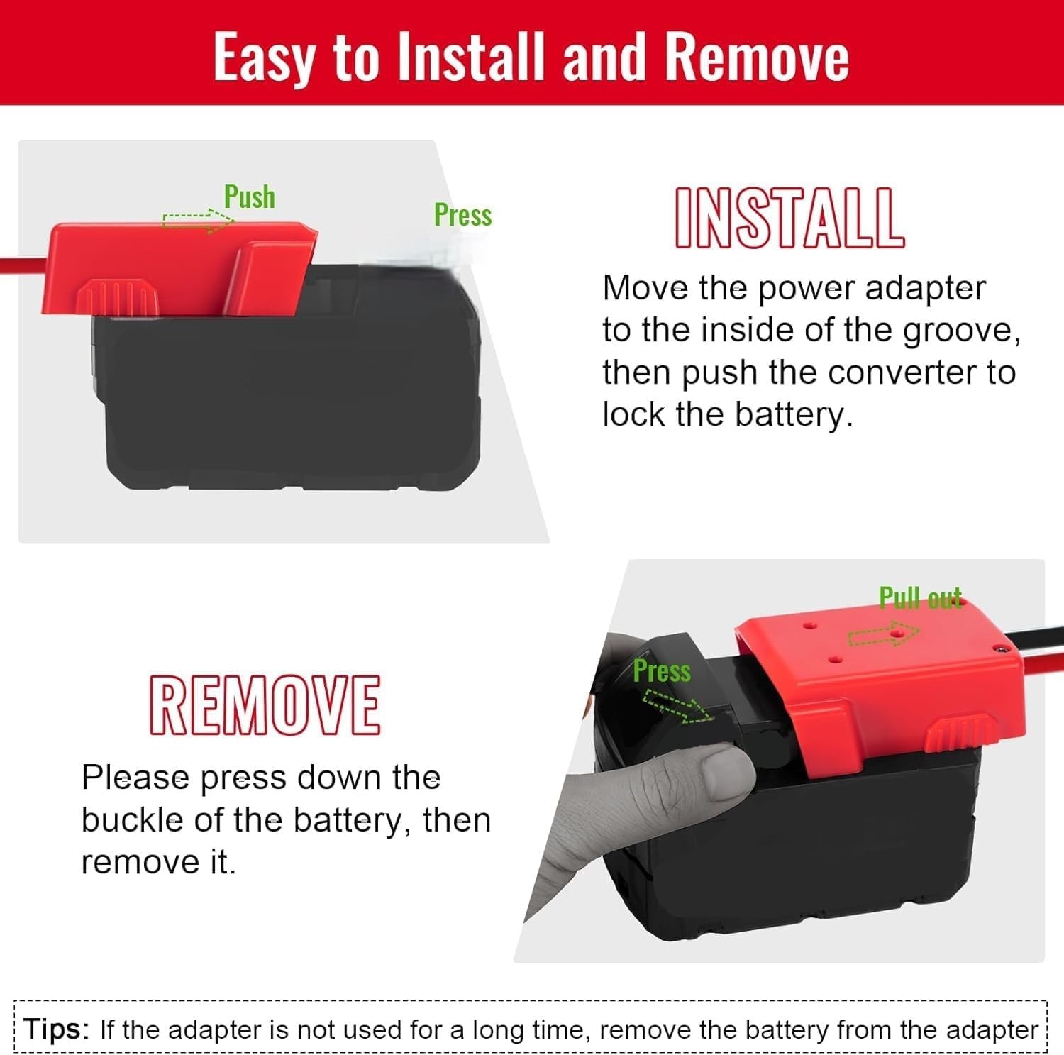 Milwaukee Battery Adapter for Peg-Perego Ride-On Cars with 40A Fuse & Harness
