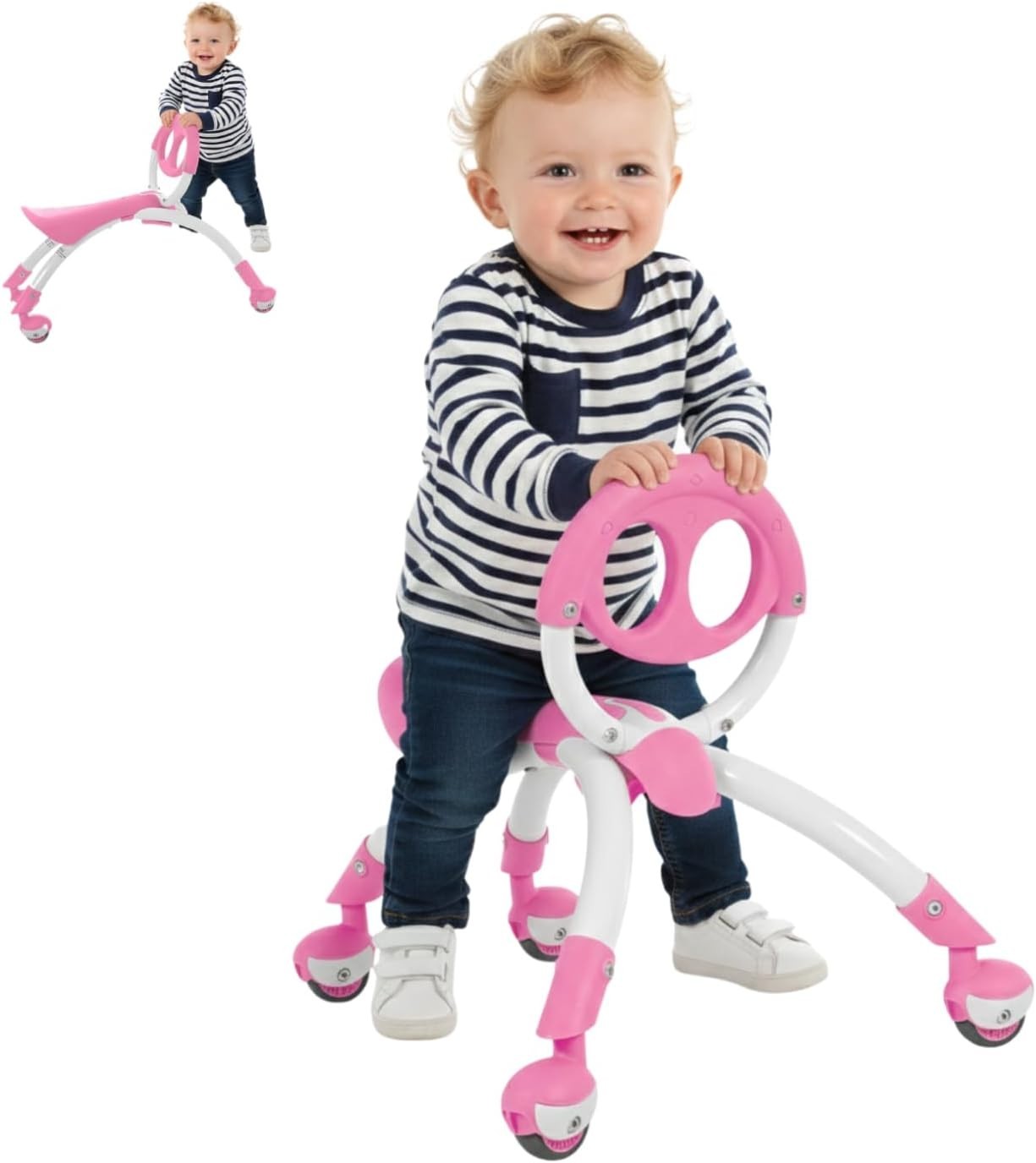 Pewi Toddler Ride On Toy – Balance Bike & Push Car