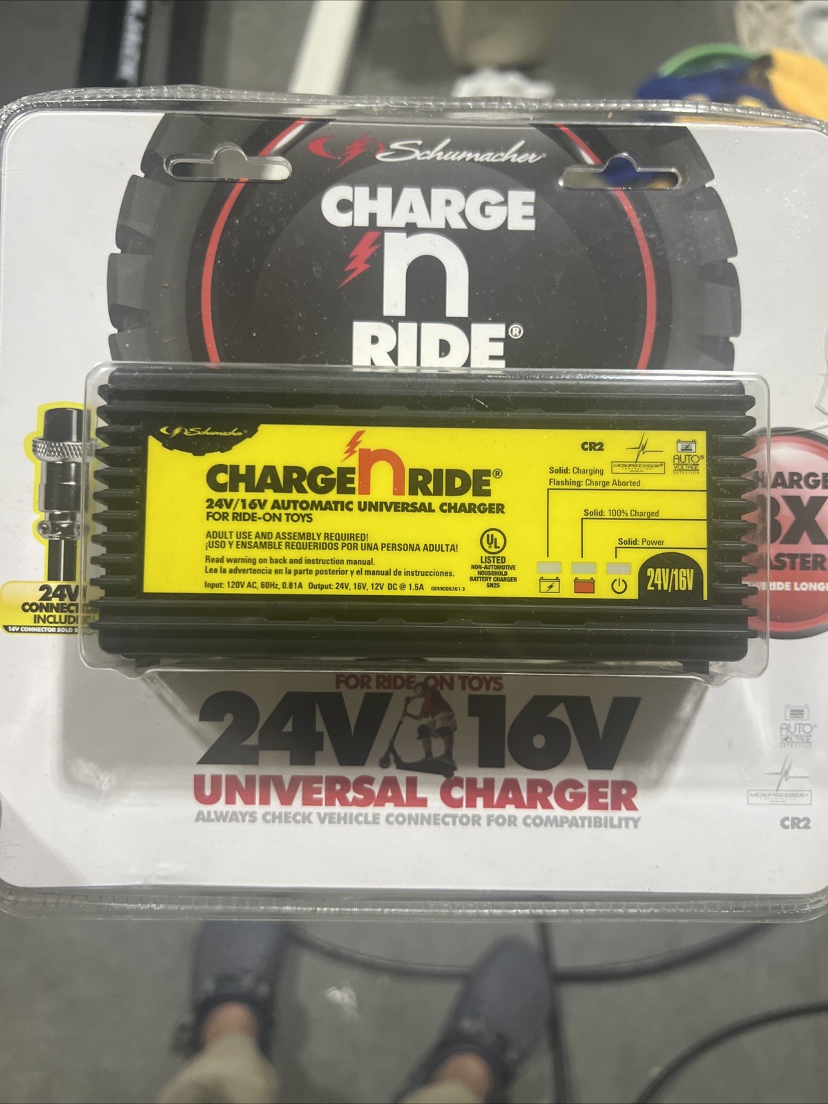 Schumacher CR-2 Charge ‘n Ride 24V/16V/12V Universal Battery Ride On Toy Charger