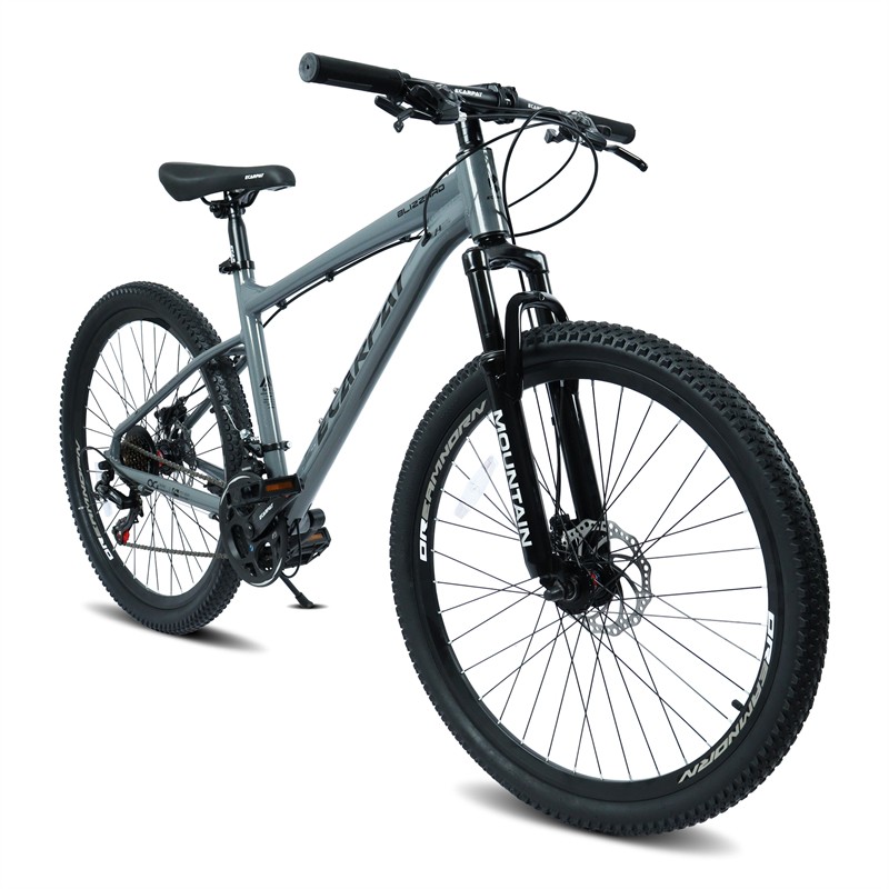 26in Mountain Bike w/ Disc Brakes 21-Speed Bicycle for Trail Riding & Touring