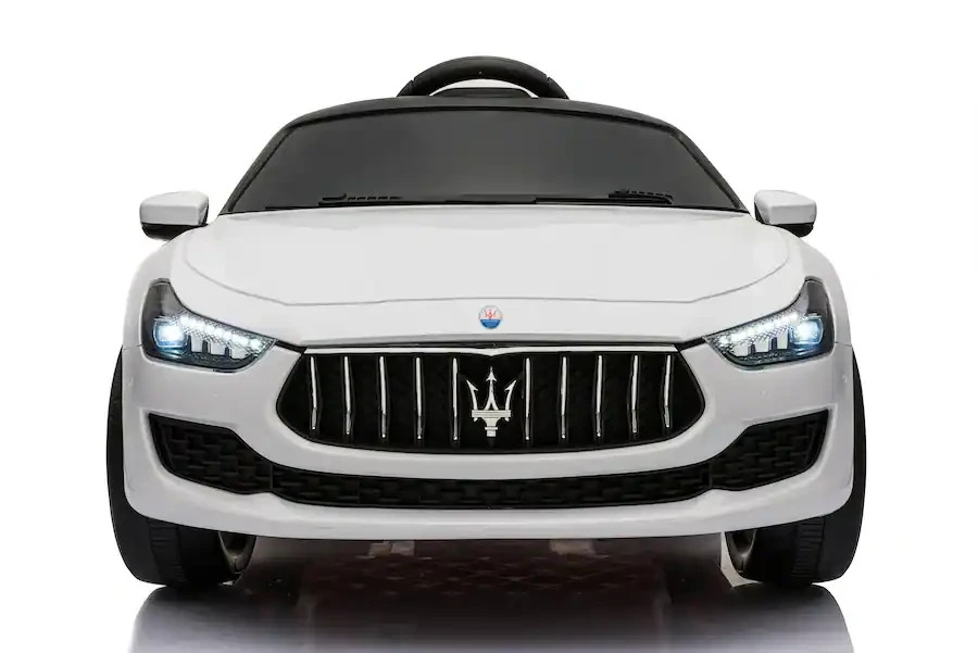 Best Ride On Cars Maserati Ghibli 12V Car White RC Remote Control Open Doors