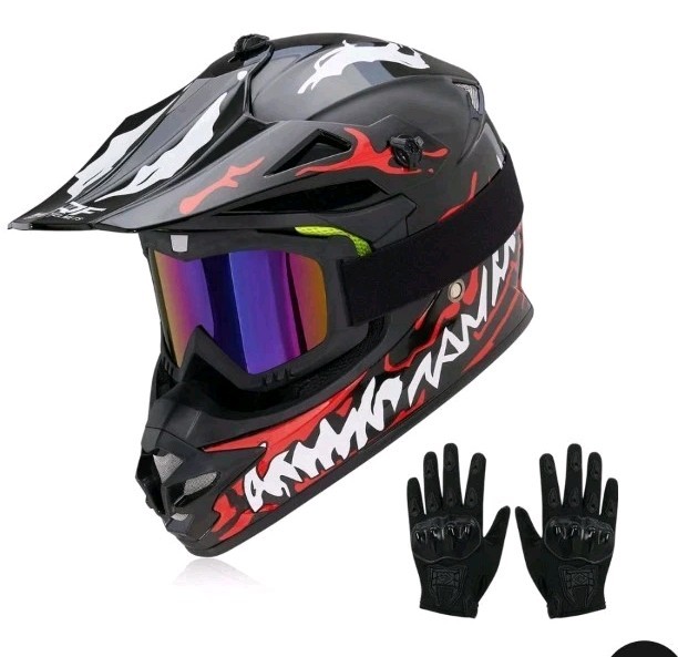 Dirt Bike HelmetMotocross Offroad ATV BMX MX Dirtbike Motorcycle…Size Small S