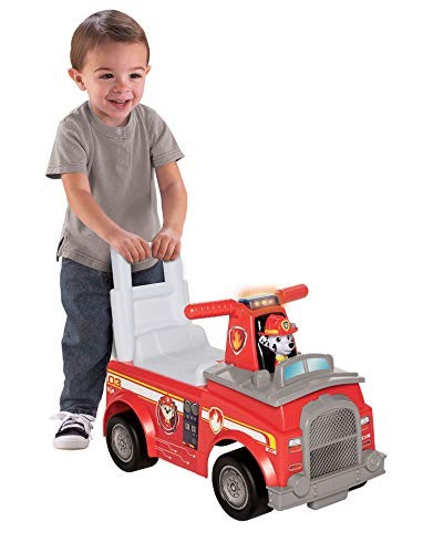 PAW PATROL RIDE ON MARSHALL FIRE TRUCK RIDE-ON LIGHTS/SOUNDS 95381-RED – RED