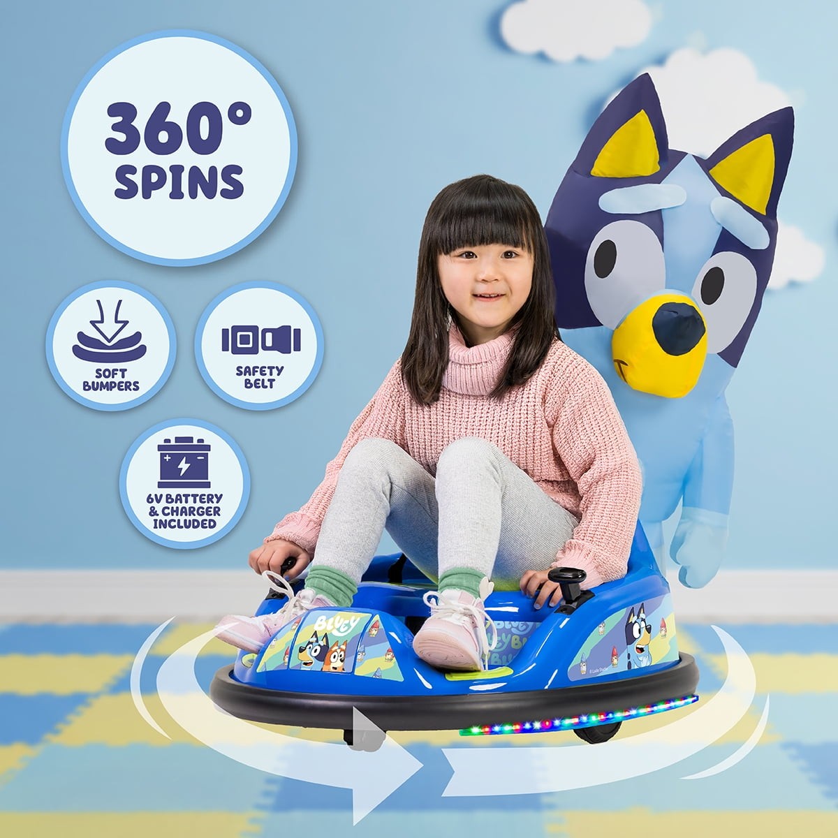 6V Imaginair Rider Battery-Powered Bumper Car Ride-On, 1 Piece