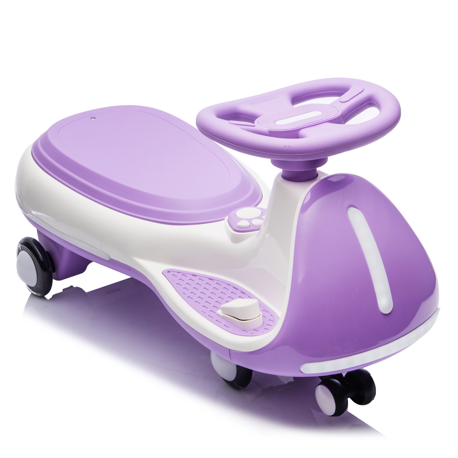 2in1 12V Kids ride on Electric Wiggle Car 5MPH Max Speed Bluetooth Music Purple
