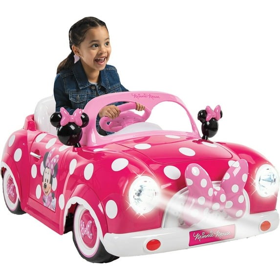 Huffy 6V Disney Minnie Mouse Convertible Ride-On Car with Remote Control – HOT