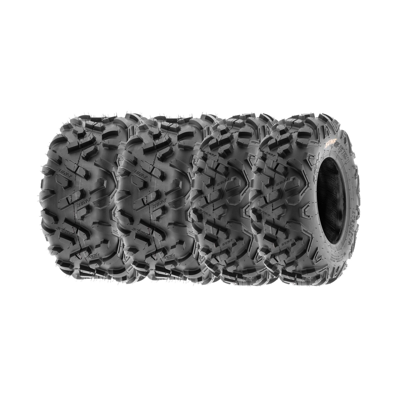 SunF 145/70-6 16×8-7 All Terrain Tires ATV UTV 6 PR POWER II A051 – BUNDLE