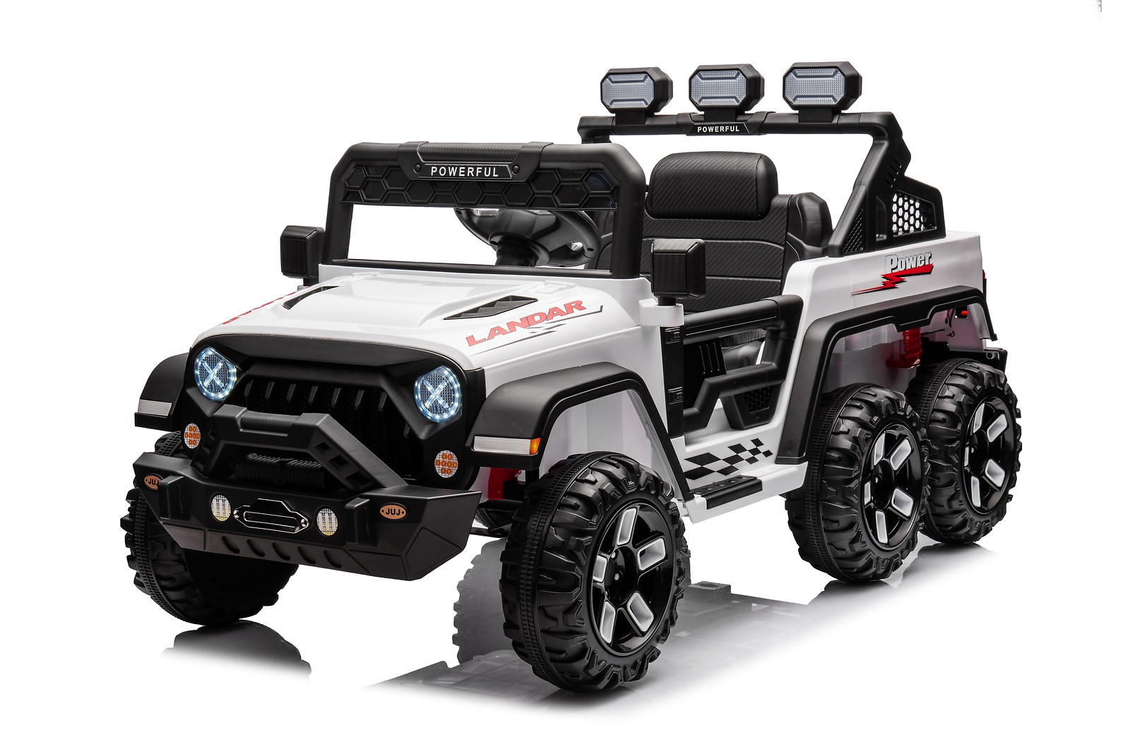 24V 6-Wheel Kids Ride On Car with Remote, Power Wheels Electric Vehicle 99 lbs
