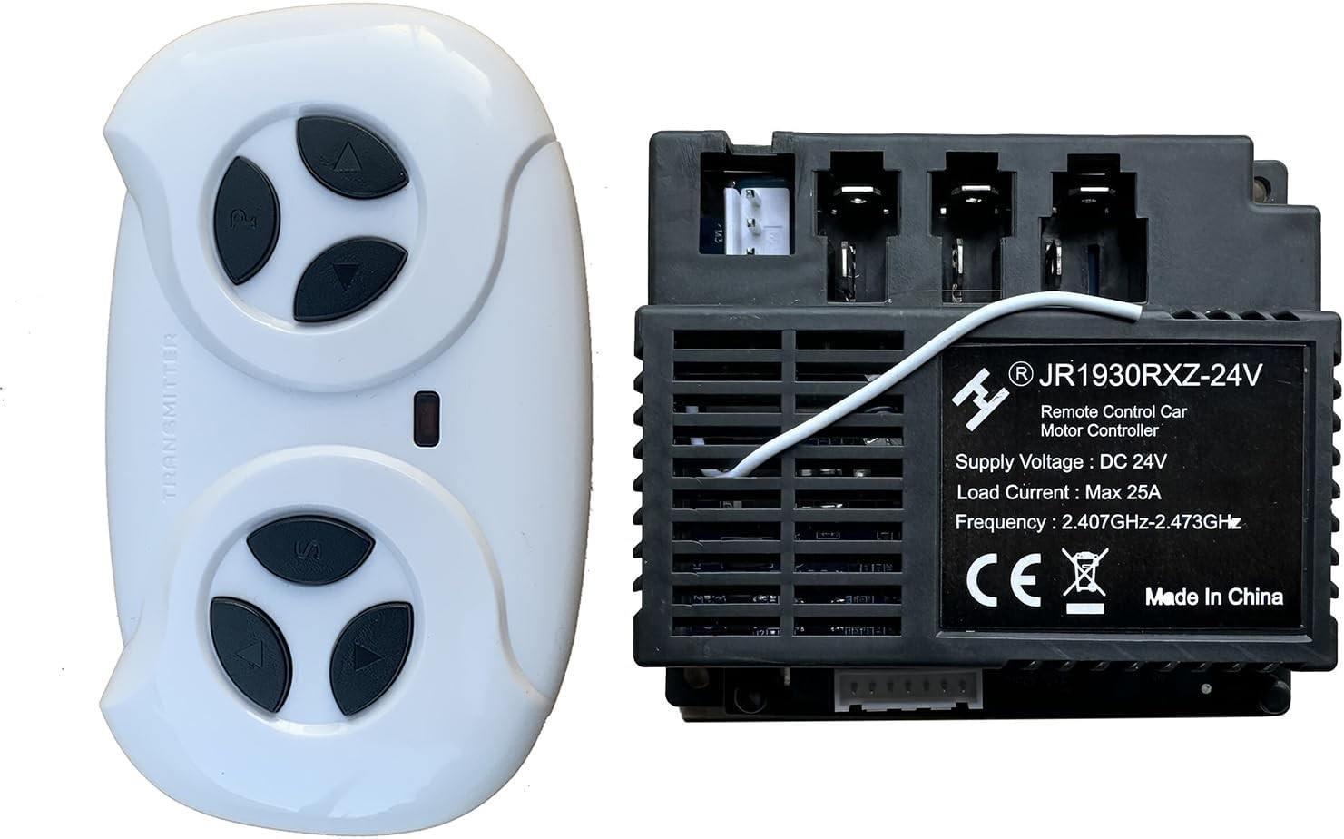 2.4G Bluetooth Remote Control and JR1930RXZ-24V Receiver Kit Kids Powered…