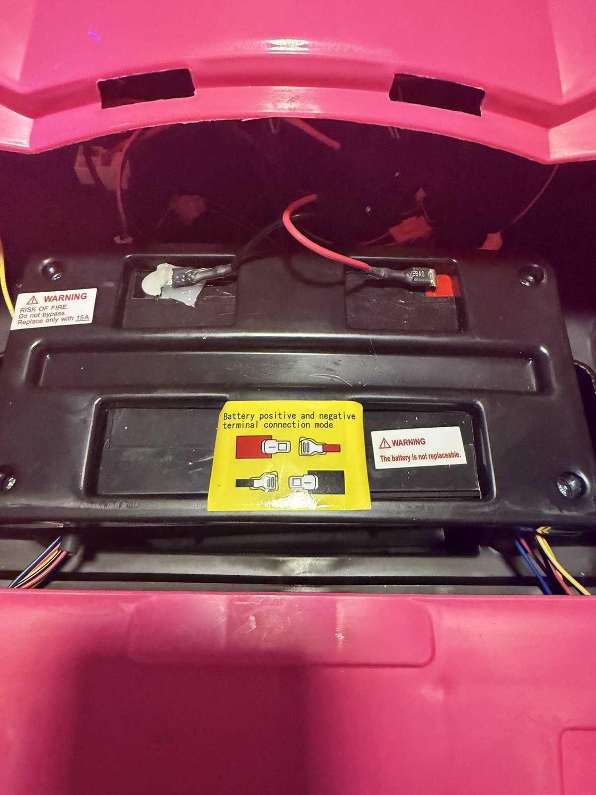Pink Battery Operated Ride-On Toy Car with Remote Control for Ages 3-7