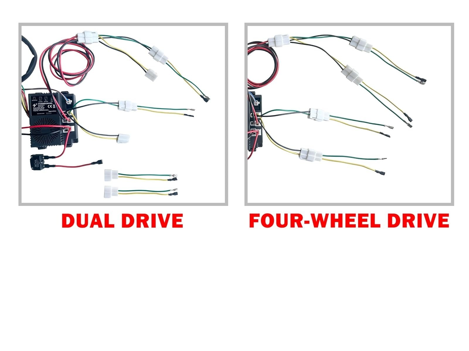 24 Volt DIY Wires Harness Conversion Kit for Kid’s Ride On Toys Car,2.4G Set of