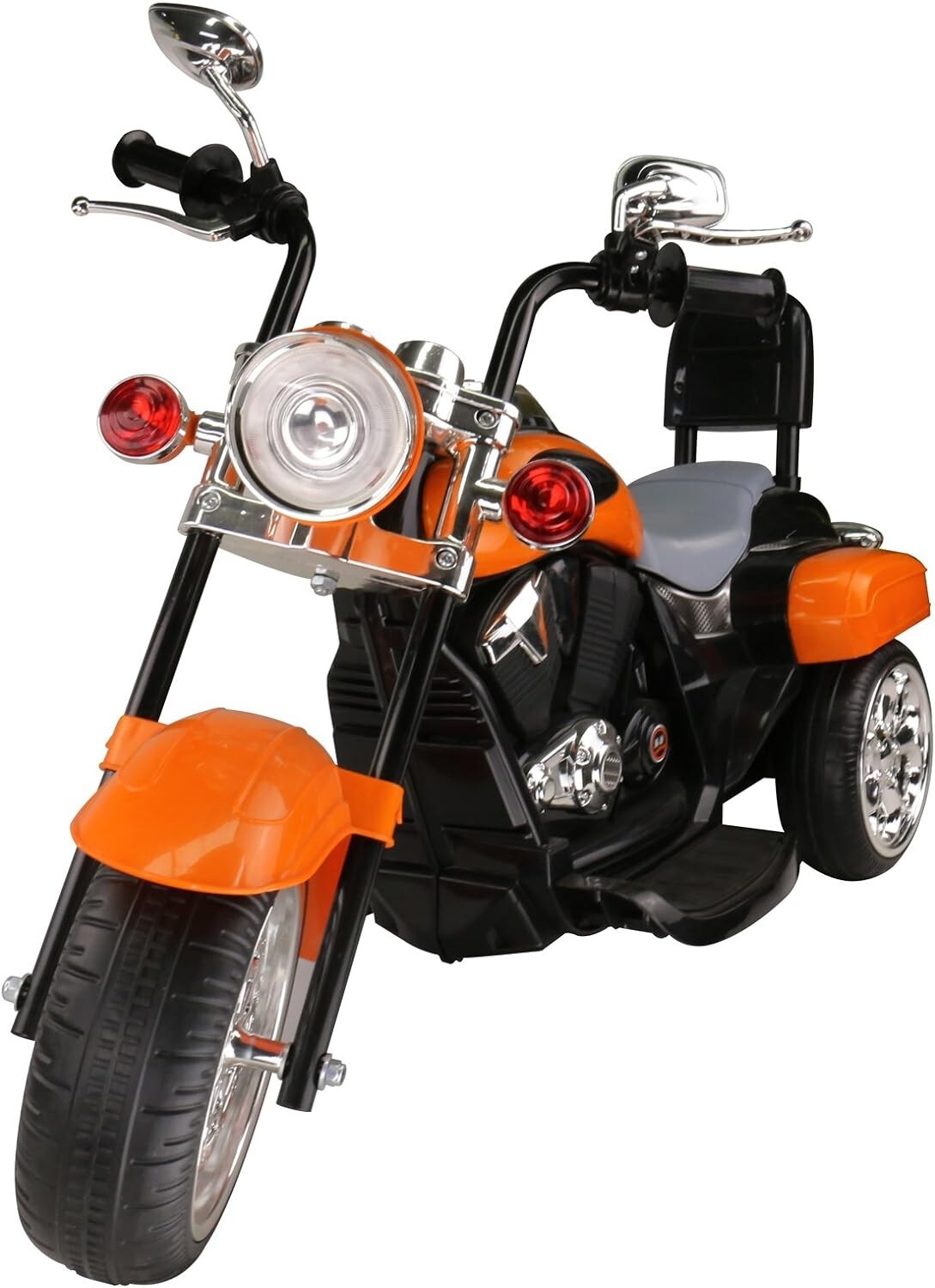 Electric Child Motorcycle Orange Harley Davidson 6V Battery Motor Ride On Toy