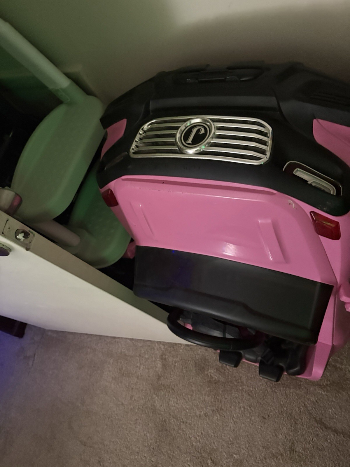 Pink Kids Battery-Powered Ride-On Car Toy w/ Steering Wheel & Seat, 1-4Y