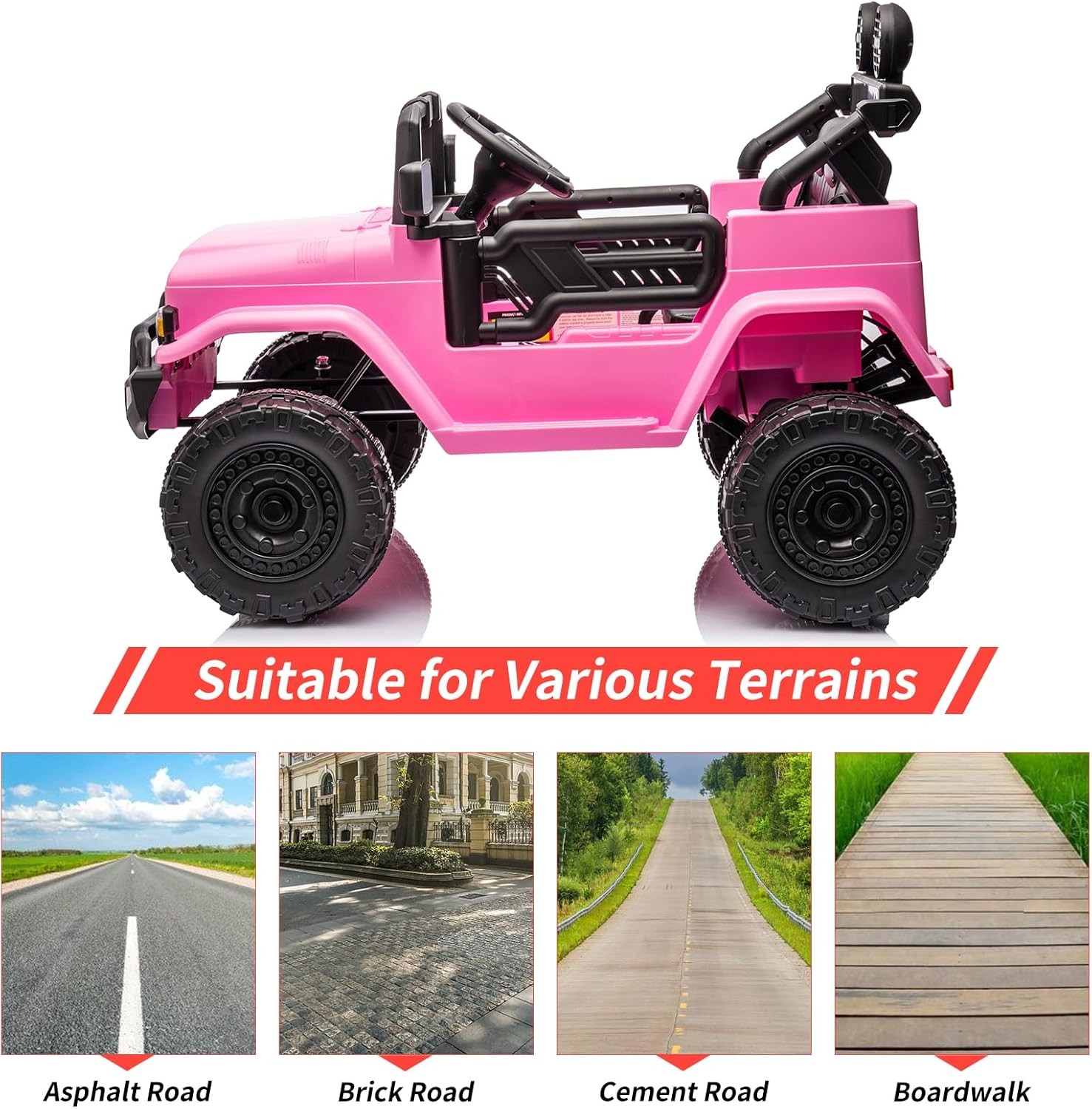 Toyota Licensed Ride-On Car 12V for Children 3-8 LED Lights MP3 Player Remote
