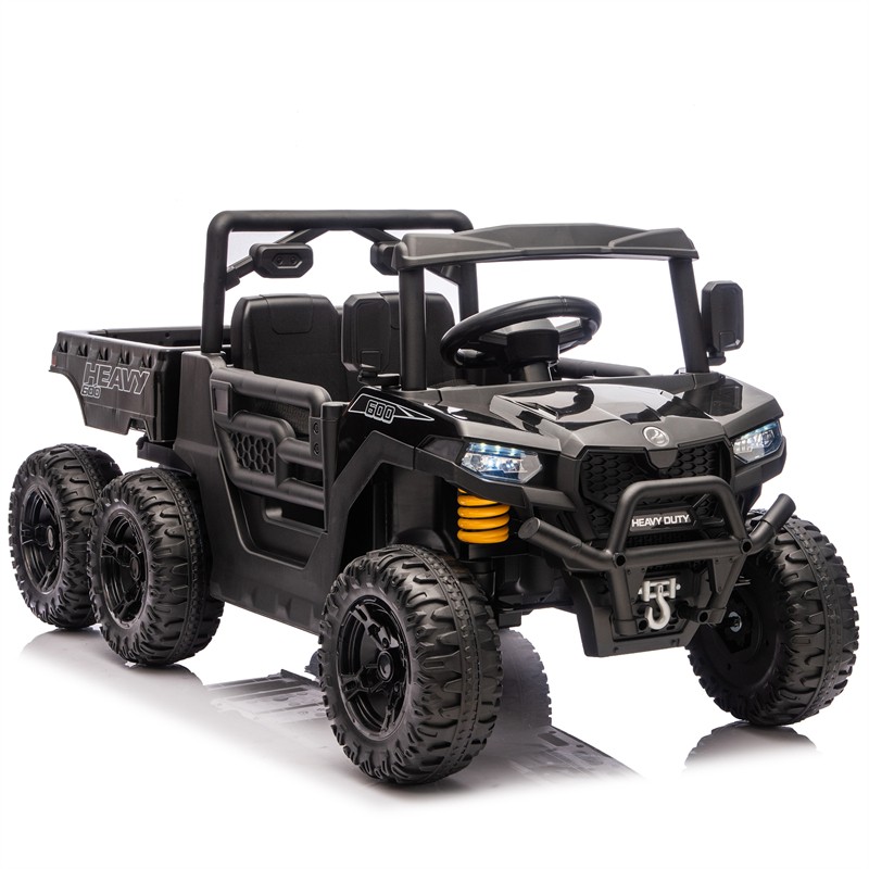 12/24V Kids Ride On Toy 6-wheel Electric Truck W/ Parents Control for Aged 3-5